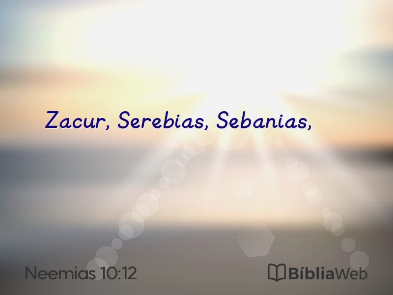 Neemias 10:12 em imagem para compartilhar
