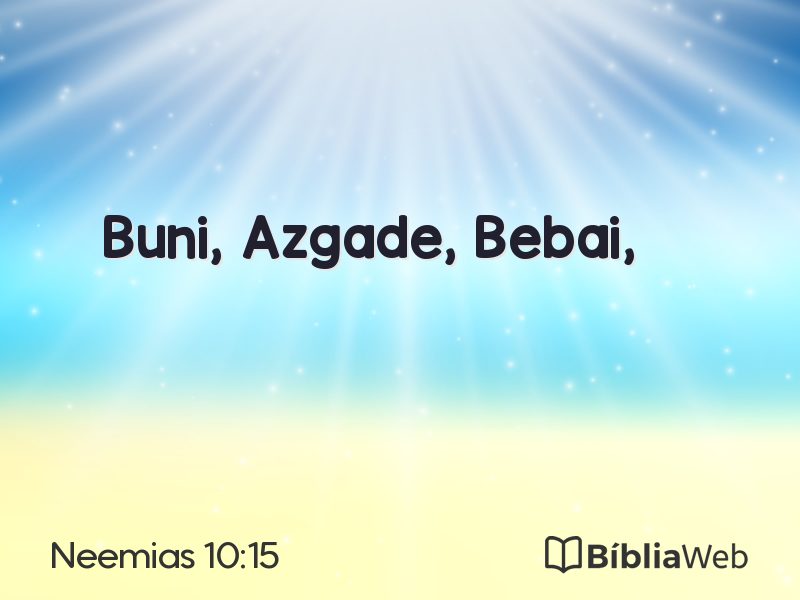 Neemias 10:15 em imagem para compartilhar