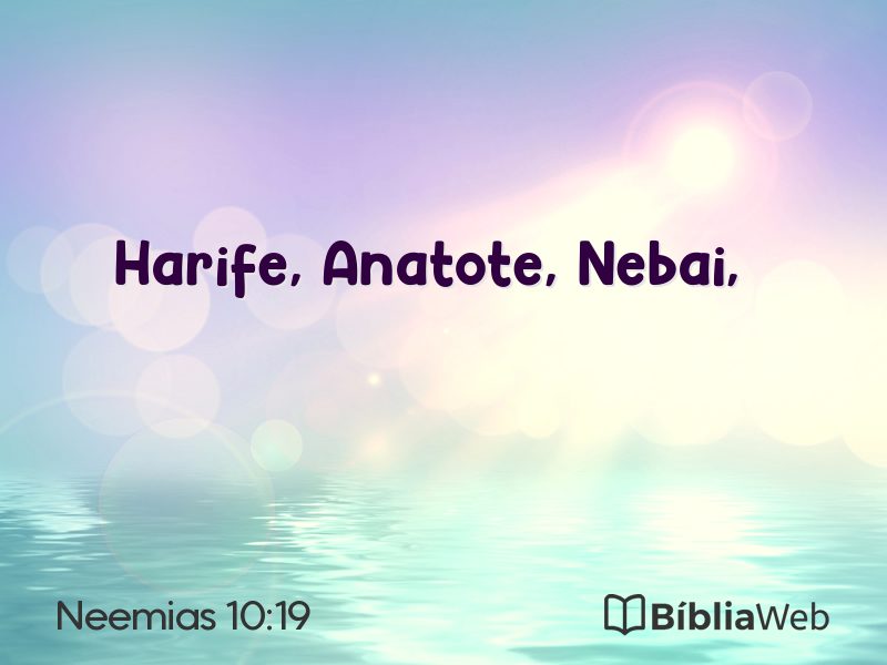 Neemias 10:19 em imagem para compartilhar