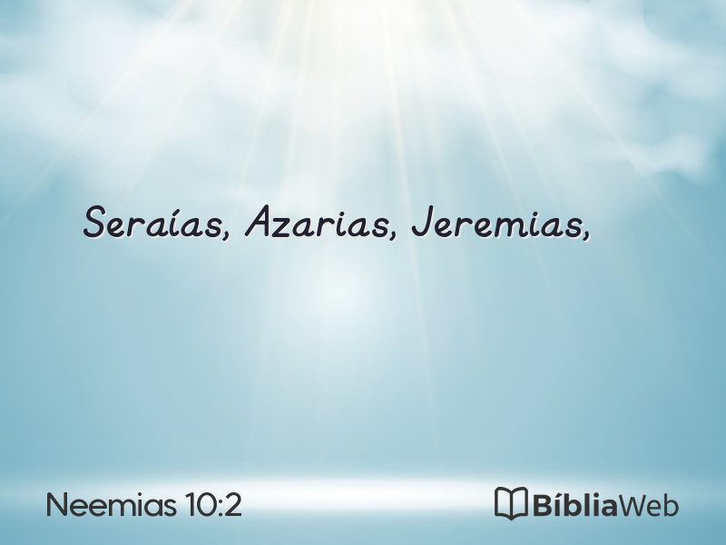 Neemias 10:2 em imagem para compartilhar