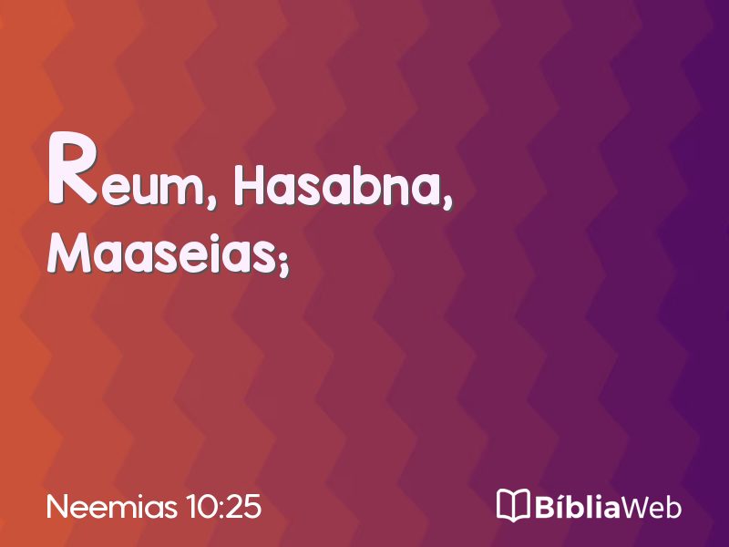 Neemias 10:25 em imagem para compartilhar