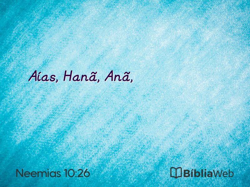 Neemias 10:26 em imagem para compartilhar