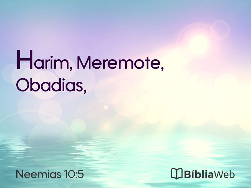 Neemias 10:5 em imagem para compartilhar
