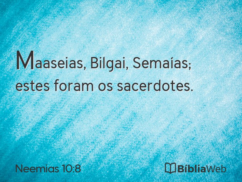 Neemias 10:8 em imagem para compartilhar