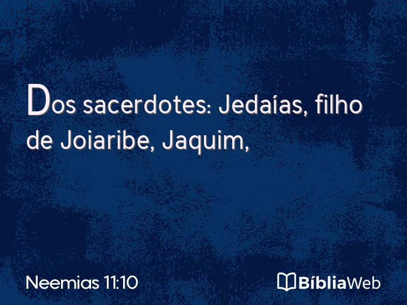 Neemias 11:10 em imagem para compartilhar