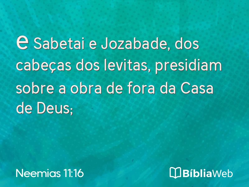 Neemias 11:16 em imagem para compartilhar