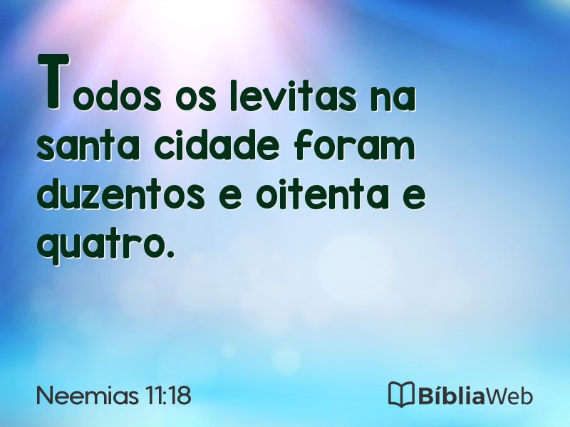 Neemias 11:18 em imagem para compartilhar