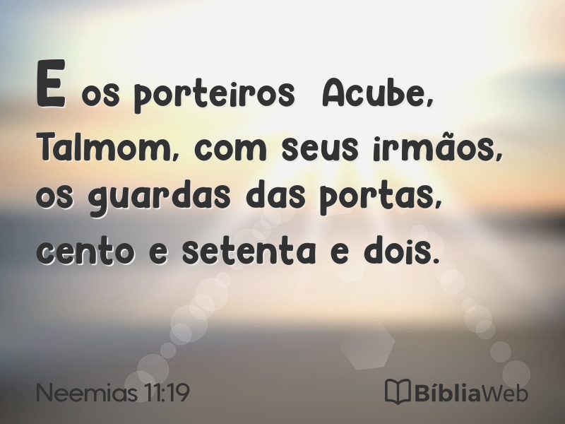 Neemias 11:19 em imagem para compartilhar