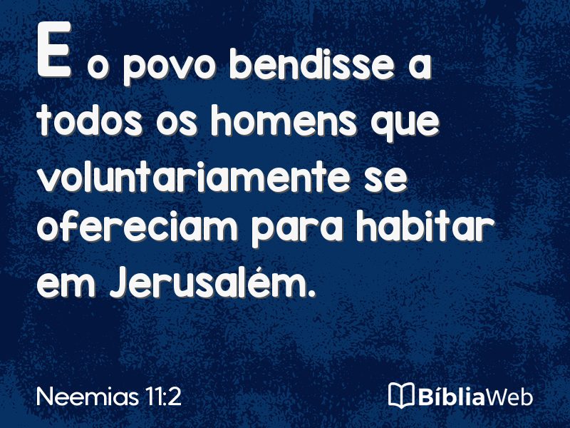 Neemias 11:2 em imagem para compartilhar