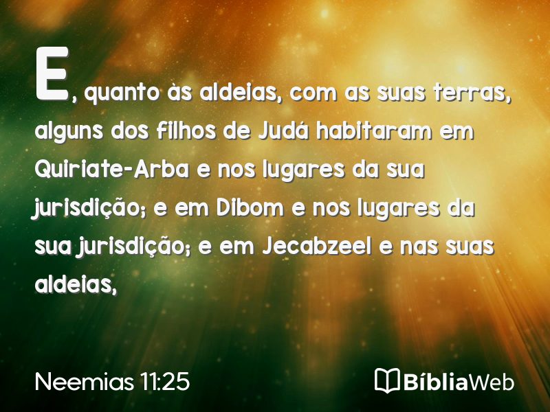 Neemias 11:25 em imagem para compartilhar