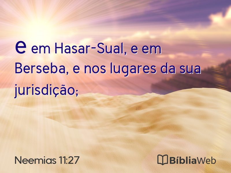 Neemias 11:27 em imagem para compartilhar