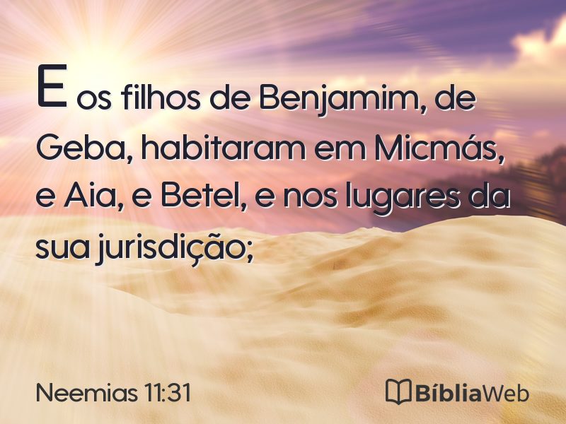 Neemias 11:31 em imagem para compartilhar