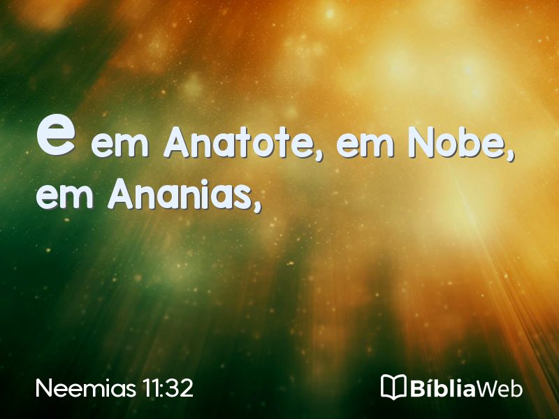 Neemias 11:32 em imagem para compartilhar