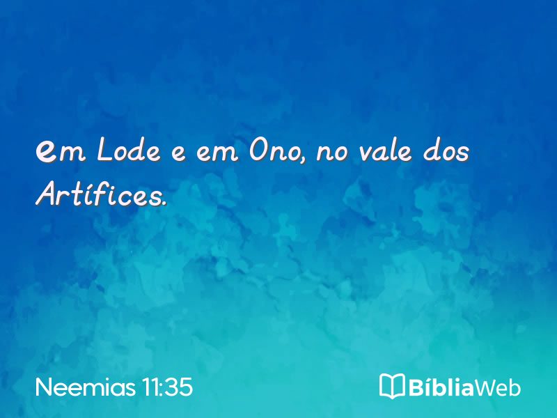 Neemias 11:35 em imagem para compartilhar