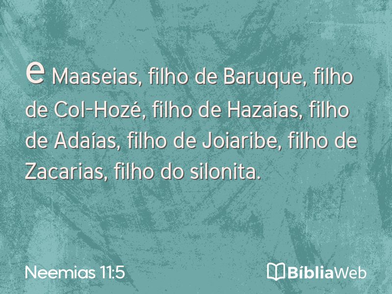 Neemias 11:5 em imagem para compartilhar