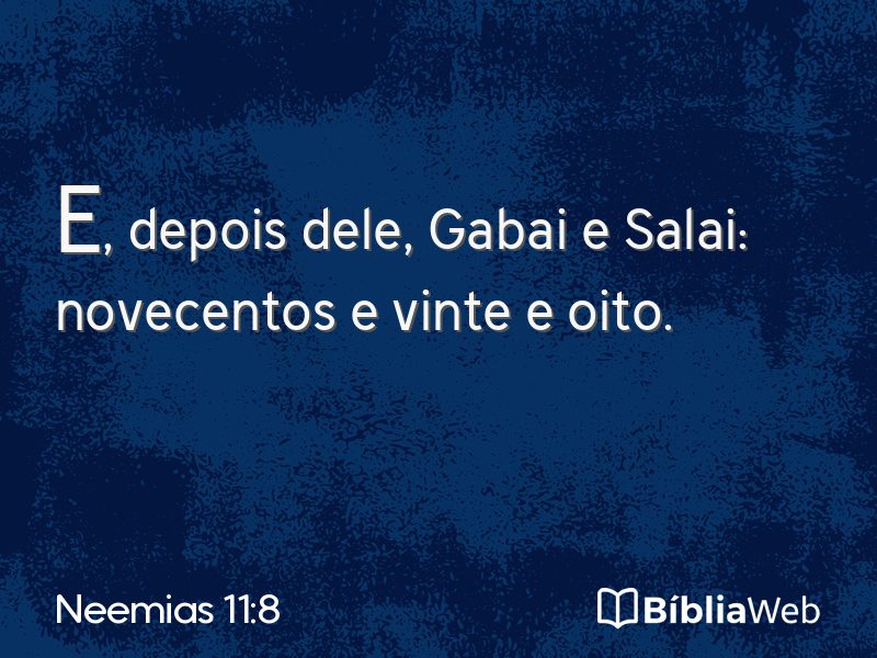 Neemias 11:8 em imagem para compartilhar