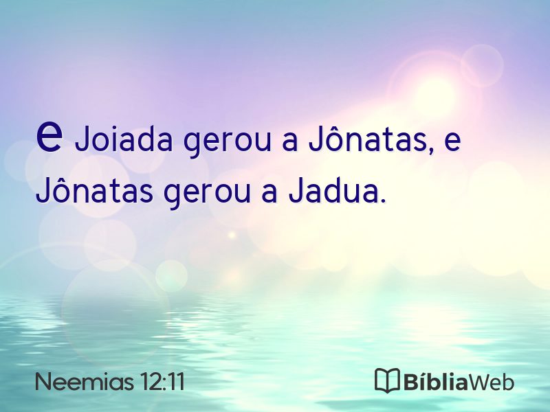 Neemias 12:11 em imagem para compartilhar