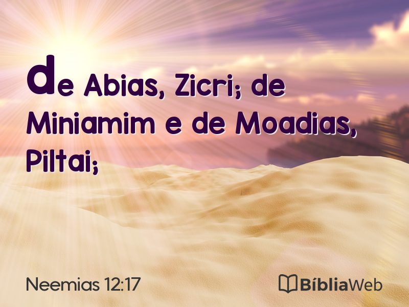 Neemias 12:17 em imagem para compartilhar