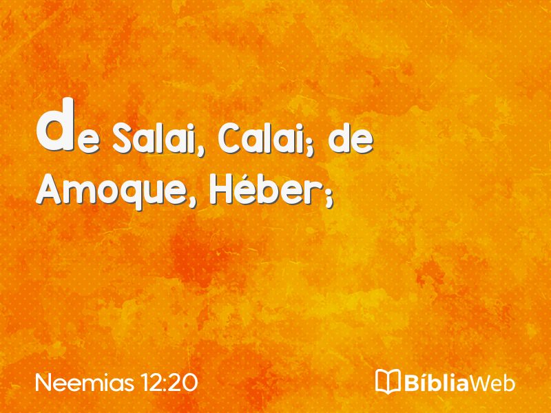 Neemias 12:20 em imagem para compartilhar