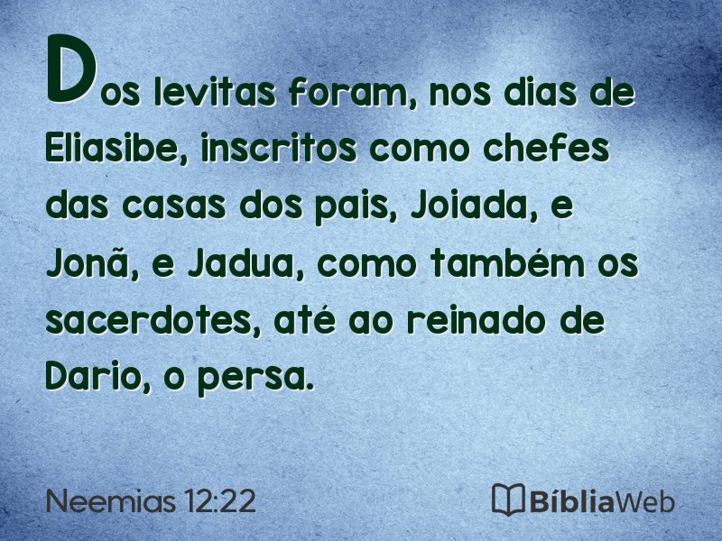 Neemias 12:22 em imagem para compartilhar