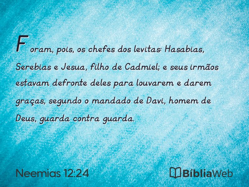 Neemias 12:24 em imagem para compartilhar