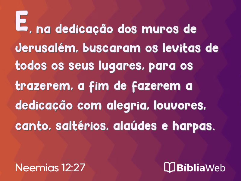 Neemias 12:27 em imagem para compartilhar