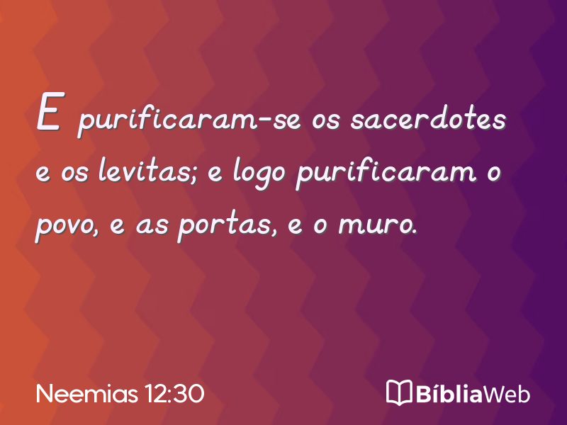 Neemias 12:30 em imagem para compartilhar