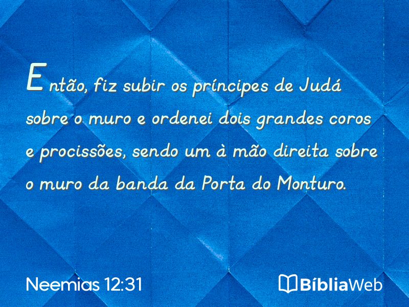 Neemias 12:31 em imagem para compartilhar