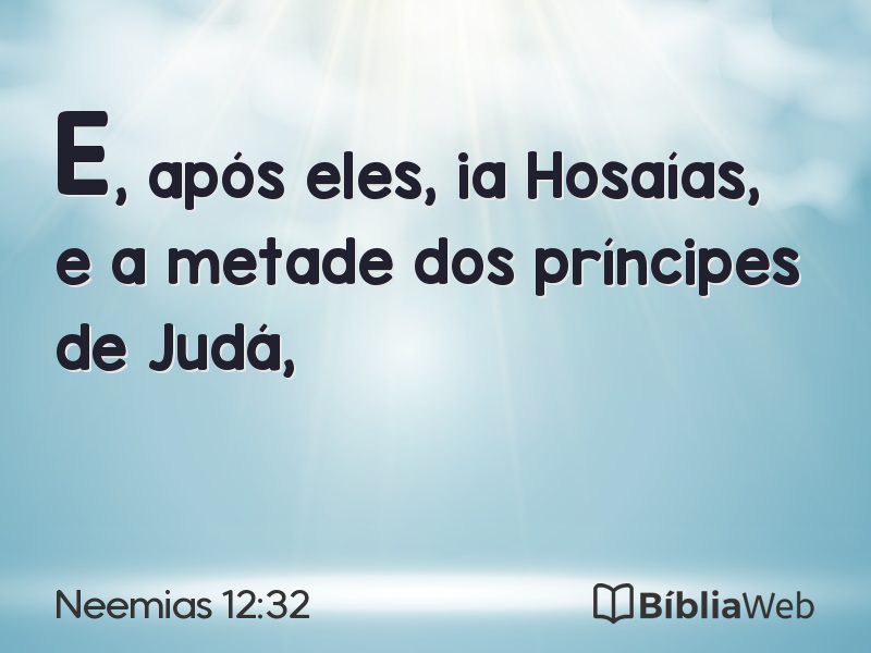 Neemias 12:32 em imagem para compartilhar