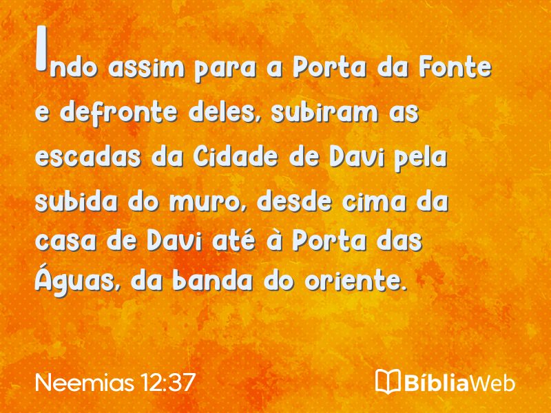 Neemias 12:37 em imagem para compartilhar