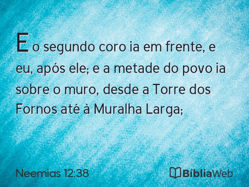Neemias 12:38 em imagem para compartilhar