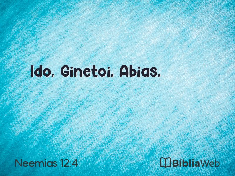 Neemias 12:4 em imagem para compartilhar