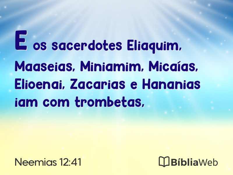 Neemias 12:41 em imagem para compartilhar