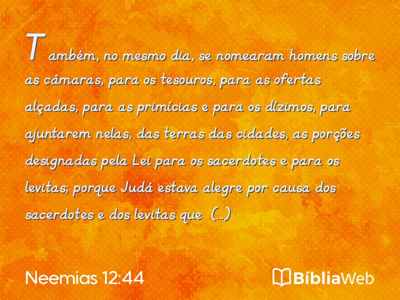 Neemias 12:44 em imagem para compartilhar