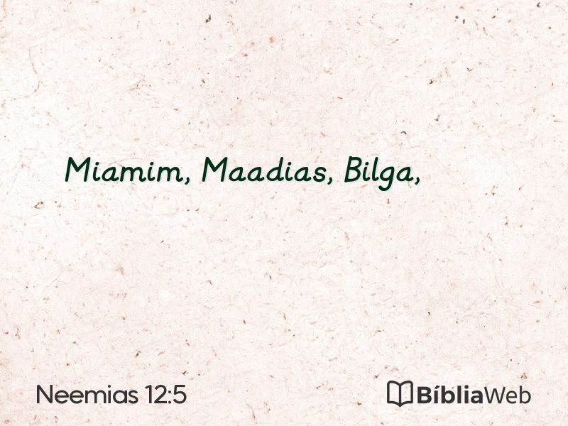 Neemias 12:5 em imagem para compartilhar