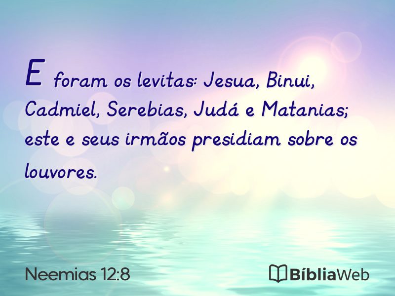 Neemias 12:8 em imagem para compartilhar