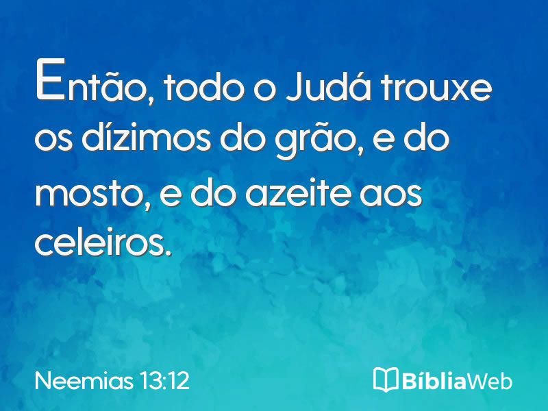 Neemias 13:12 em imagem para compartilhar