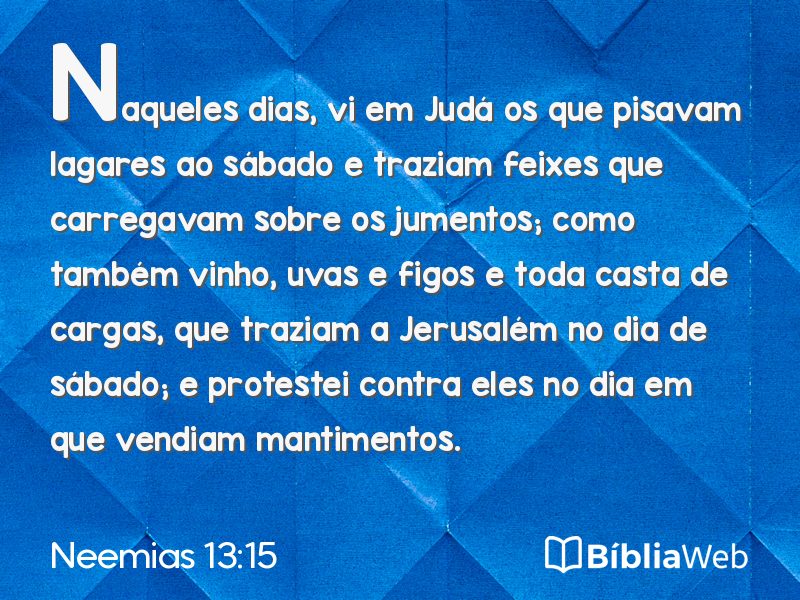 Neemias 13:15 em imagem para compartilhar