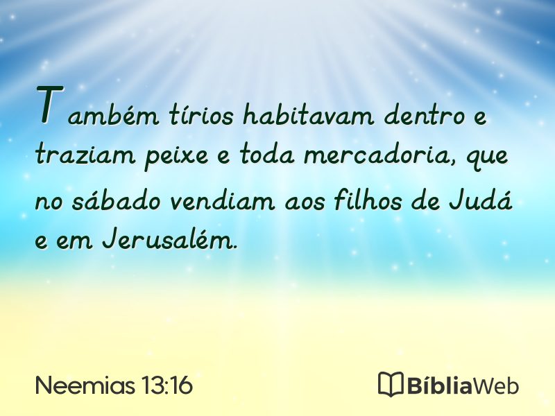 Neemias 13:16 em imagem para compartilhar