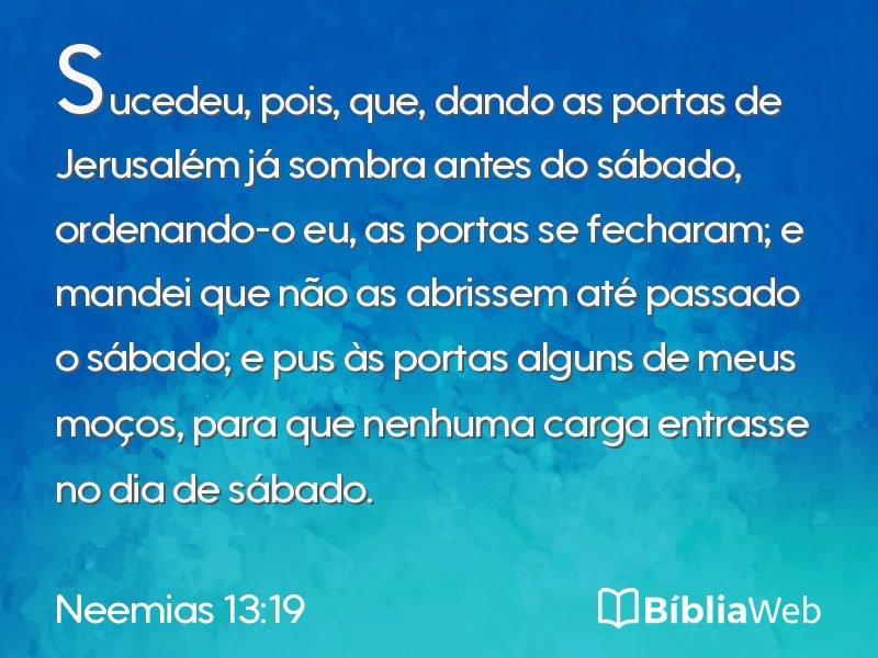 Neemias 13:19 em imagem para compartilhar