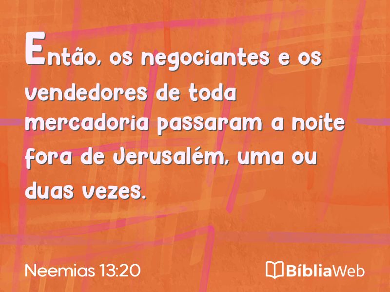 Neemias 13:20 em imagem para compartilhar