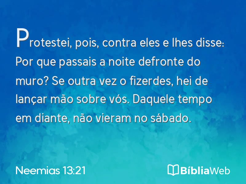 Neemias 13:21 em imagem para compartilhar