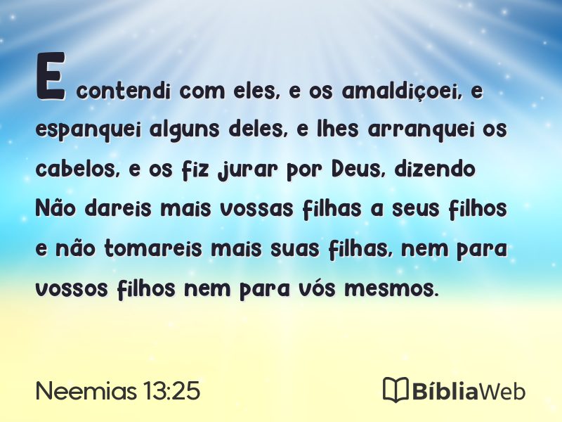 Neemias 13:25 em imagem para compartilhar