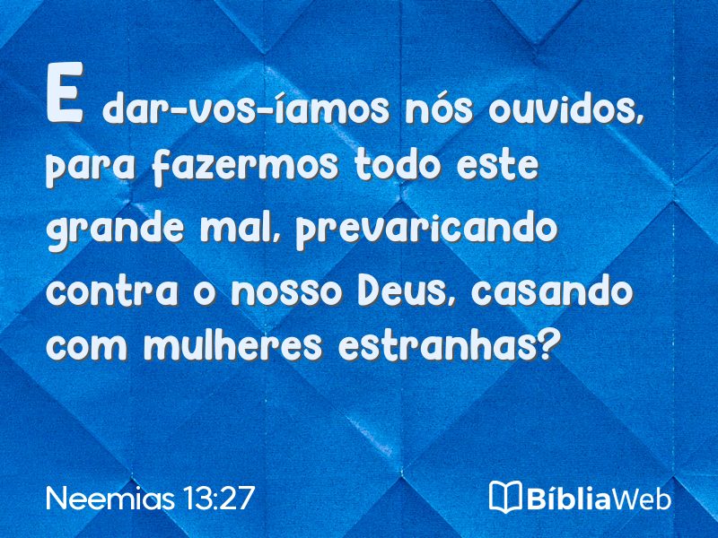 Neemias 13:27 em imagem para compartilhar