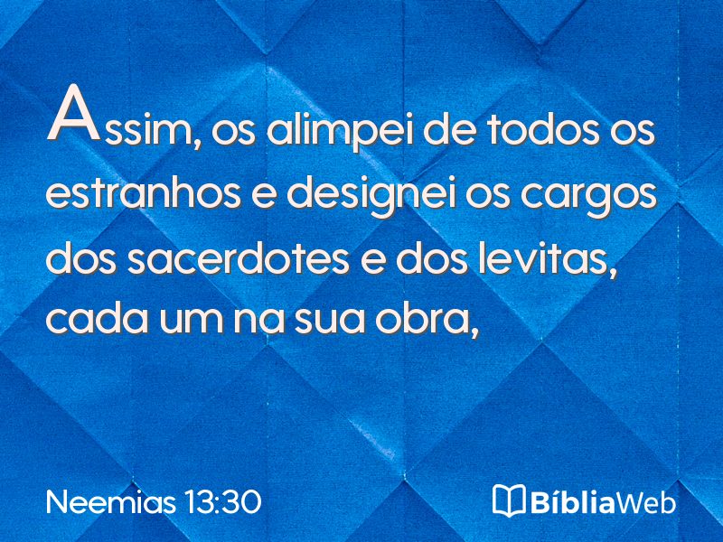 Neemias 13:30 em imagem para compartilhar