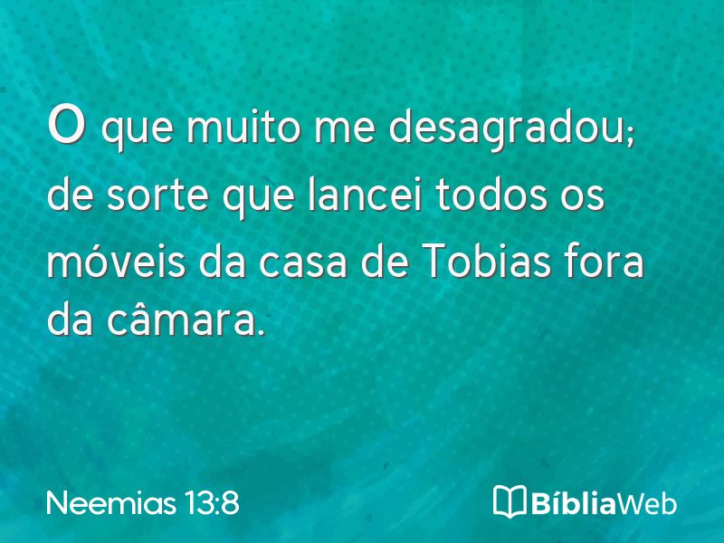 Neemias 13:8 em imagem para compartilhar