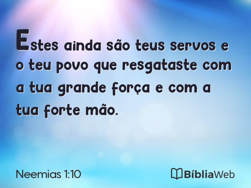 Neemias 1:10 em imagem para compartilhar