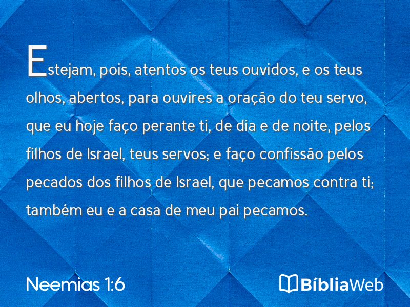 Neemias 1:6 em imagem para compartilhar