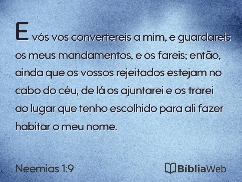 Neemias 1:9 em imagem para compartilhar