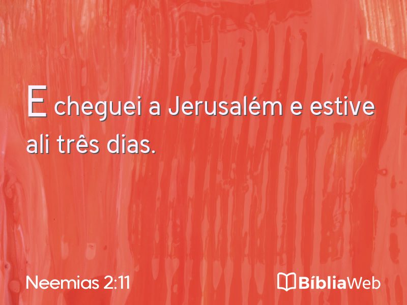 Neemias 2:11 em imagem para compartilhar
